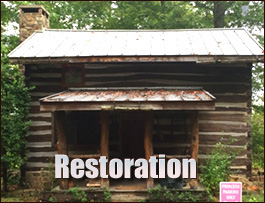 Historic Log Cabin Restoration  Alpharetta, Georgia